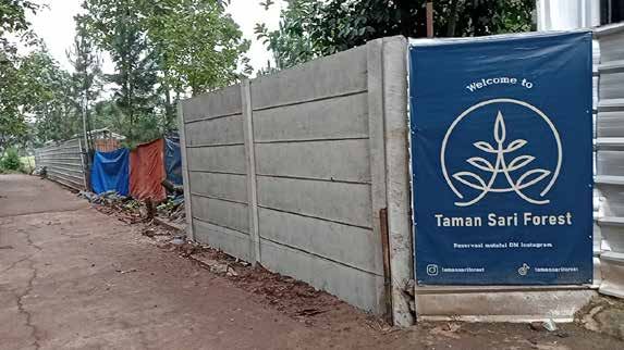 Pagar panel precast di Mini Zoo Taman Sari Forest