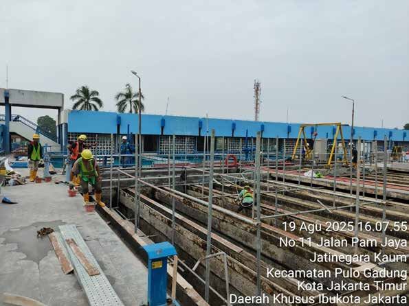 Produksi precast di Pulo Gadung